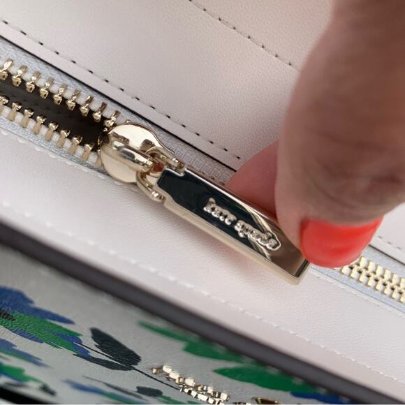 Kate Spade Kristi Park Posies Printed Satchel and Bifold Slim Wallet Bundle NWT - Picture 5 of 15